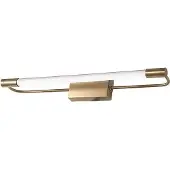 FABAS LUCE LED Außen-Wandleuchte Rapallo 50x80mm 10W Warmweiß IP44 Messing