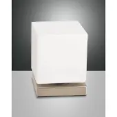 FABAS LUCE LED Tischleuchte Brenta 140x110mm 6W Warmweiß Gold dimmbar