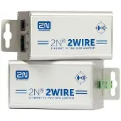 2N Telecommunications 2WIRE-SET OF 2 ADAPTORS, 100 Ohm, Aluminium, Metallisch, 100 - 240 V, 75 mm, 40 mm, 40 mm