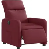 vidaXL Relaxsessel Elektrisch Weinrot Stoff
