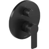 Duravit Fertigset UP-Wannen-Einhebelmischer D-Code Keramikmisch., m Umst., 22,5 l, sw matt