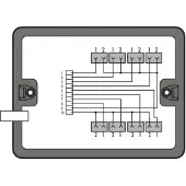 Wago 899-631/454-000 Verteilerbox,Leitungseinführung,8 Ausgänge,schwarz 899631454000
