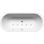 Kaldewei CLASSIC DUO OVAL Badewanne 1700x750 mm, alpinweiß, rechts, integrierter Einlauf