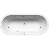 Kaldewei CLASSIC DUO OVAL Badewanne 1700x750 mm, alpinweiß, rechts, Sichtteile alpinweiß