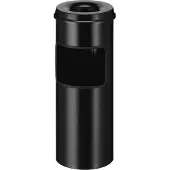 Vepa Bins Standaschenbecher VB 150195, rund, Volumen 30 l, mit Papierkorb & Löscher, Ø 243 x H 642 mm, Metall, schwarz