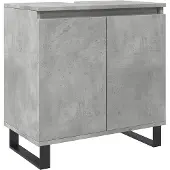 vidaXL Badschrank Betongrau 58 x 33 x 60 cm Holzwerkstoff