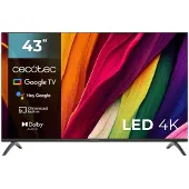 Cecotec ALU40043, 109,2 cm (43"), 3840 x 2160 Pixel, 4K Ultra HD, LED, Smart-TV, Schwarz
