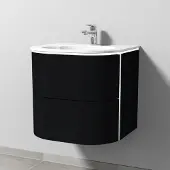 Sanipa Glas-Waschtisch Set 4balance (DL211) - Optiwhite Glas Waschtisch mit LED-Beleuchtung