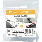 D-Line Kabelklemmen 2x Schwarz, 2x Grau, 2x Weiß