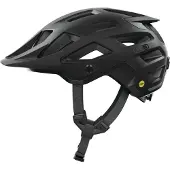 ABUS MTB-Helm Moventor 2.0 MIPS - Fahrradhelm mit Aufprallschutz für den Geländeeinsatz auf dem Mountainbike - All-Mountain-Helm für Damen und Herren - Schwarz Matt, Größe L (57-61 cm)