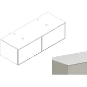 Alape Möbelmodul Arkta 1400x400 Weiß/Seidengrau