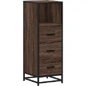 vidaXL Badschrank Braun Eichen-Optik 35x37,5x100 cm Holzwerkstoff