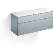 Alape Möbelmodul Arkta 1400x600 Carrara/Türkisgrau