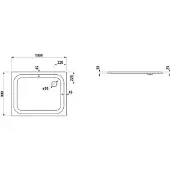 Laufen H2150407570401 DW PLATINA 800x1000x25 Stahl Abl.
