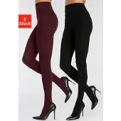 LASCANA Strickstrumpfhose 2 Stk. tlg. mit Zopfmuster