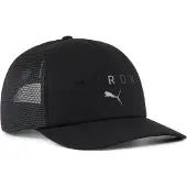 Puma Trucker Cap "X HYROX TRUCKER CAP" sportlicher Stil, mit gebogenem Schirm, mit Snapback-Verschluss
