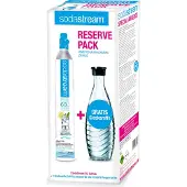 SodaStream Reserve-Zylinder 50-60 ltr + Glas - Karaffe