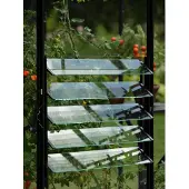 Vitavia Fenster "Lamellenfenster, schwarz, BxH: 61x45 cm" für Gewächshäuser Venus, Merkur, Mars, Uranus
