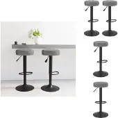 vidaXL Barhocker 2 Stk. Dunkelgrau Samt - Barhocker