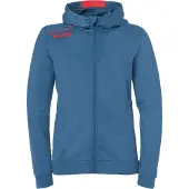 Kempa Kapuzenjacke PLAYER WOMEN Women 2003627_01 ice grau/fluo rot XL