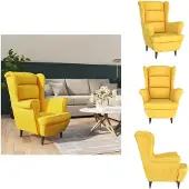 vidaXL Sessel Senfgelb Samt - Sessel