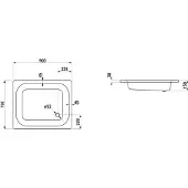 Laufen H2150237570401 DW PLATINA 750x900x150 Stahl Abl.