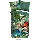 Muller Textil Duvet cover Good Morning 135x200 + 1* 80x80 cm - dinosaurs
