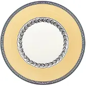 Villeroy & Boch Brotteller "Brotteller Audun Fleur ø 16 cm weiß-grau-gelb"