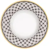 Villeroy & Boch Brotteller "Brotteller Audun Promenade ø 16 cm weiß-grau-gelb"