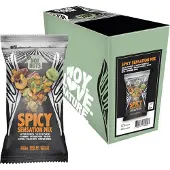 NoyNuts Nussmischung Spicy Sensation Mix, im Beutel, geröstet & gesalzen, 4 Nusssorten, je 45 g, 12 Pack