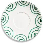 Gmundner Keramik Grüngeflammt, Unterteller Teetasse Maxima (Ø18cm)