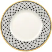 Villeroy & Boch Frühstücksteller "Frühstücksteller Audun Promenade ø 21,6 cm weiß-grau-gelb"