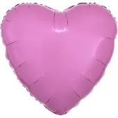 Amscan Standard Metallic Pink Folienballon Herz C16 lose