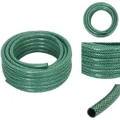vidaXL Gartenschlauch Grün 0,6" 10 m PVC - Gartenschläuche