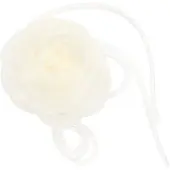 Pico Organza Rose String Ivory