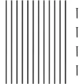 Vevor Metallbaluster für Treppen
