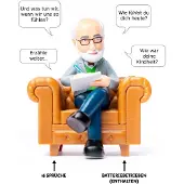 Winkee Schreibtischpsychologe – Schreibtischtherapeut – Dekorationstherapeut