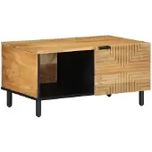 vidaXL Couchtisch Braun 80x50x40 cm Massivholz Mango