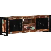 vidaXL TV-Schrank 100x30x35 cm Massivholz Altholz