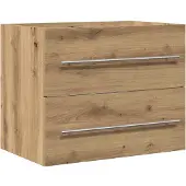 vidaXL Waschbeckenunterschrank Artisan-Eiche 60x38,5x48 cm