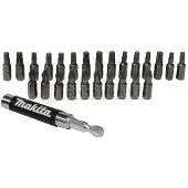 Makita magnetischer Bithalter 80 mm + 25 Stück Twist-Bits B-48773
