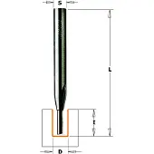 Cmt | C712 Nutenfräser mit Stirnzahn / Schaft Ø6 mm