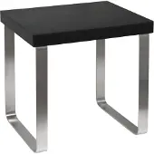 Hoesch Hocker m PU Auflage, für Dampfkabine, Edelstahl