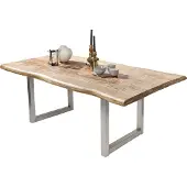 SIT Möbel TABLES & CO Mango Massiv mit Baumkante Tisch 200x100 cm
