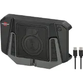 Brennenstuhl Wireless Charging Pad WCP, 10W, Magnetbefestigung, USB C kompatibel, inkl. 1m Kabel, schwarz