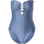 Hunkemoller Badeanzug "Sardinia" in Blau - M