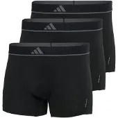 Adidas Herren Boxershorts, 3er Pack - Trunks, Active Micro Flex Eco, Logo, einfarbig