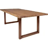 SIT Möbel Esstisch aus recyceltem Teak, Gestell in antikbraun | B 240 x T 100 x H 76 cm | natur | 15143-00 | Serie TABLES & CO