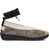 Shabbies Damen Espadrilles Palma Kimono - Zwart - Größe 39