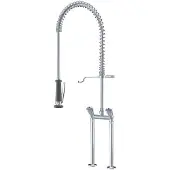 Kwc Zweigriffarmatur mit Geschirrwaschbrause | Messing | chromeline | Tischeinbau